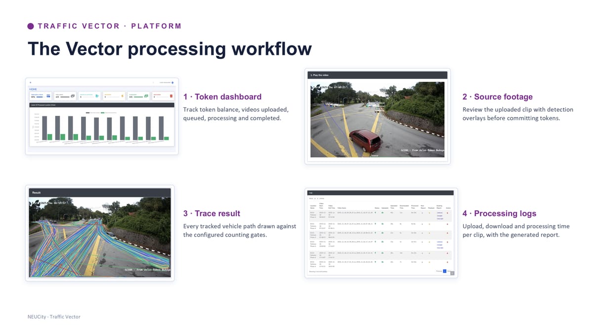 Platform — the Vector processing workflow
